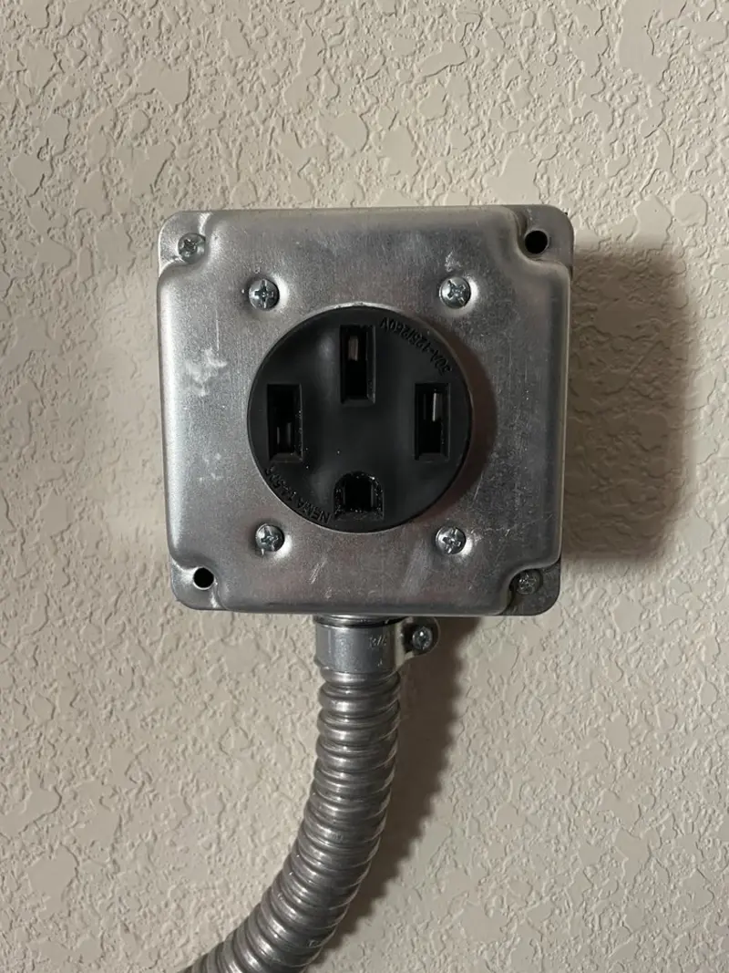 NEMA 14-50 outlet installed for Electrical Panel Upgrade in West DeLand
